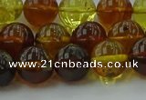 CAR503 15.5 inches 9mm - 10mm round natural amber beads wholesale