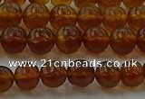 CAR526 15.5 inches 5mm - 6mm round natural amber beads wholesale