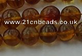 CAR527 15.5 inches 7mm - 8mm round natural amber beads wholesale