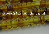 CAR537 15.5 inches 4*6mm rondelle natural amber beads wholesale