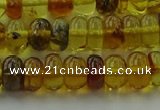 CAR538 15.5 inches 5*8mm rondelle natural amber beads wholesale