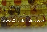 CAR538 15.5 inches 5*8mm rondelle natural amber beads wholesale