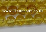 CAR552 15.5 inches 7mm - 8mm round natural amber beads wholesale