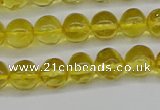 CAR555 15.5 inches 4mm - 5mm round natural amber beads wholesale