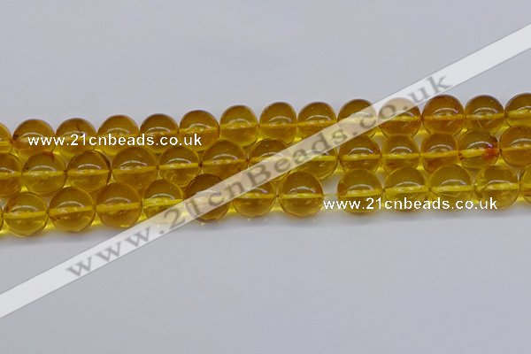 CAR566 15.5 inches 13mm - 14mm round natural amber beads wholesale