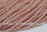 CAS01 15.5 inches 3mm round pink angel skin gemstone beads