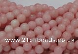 CAS03 15.5 inches 6mm round pink angel skin gemstone beads