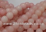 CAS04 15.5 inches 8mm round pink angel skin gemstone beads