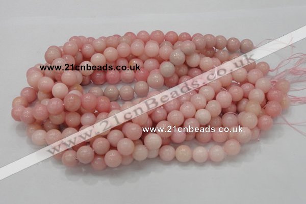 CAS06 15.5 inches 12mm round pink angel skin gemstone beads