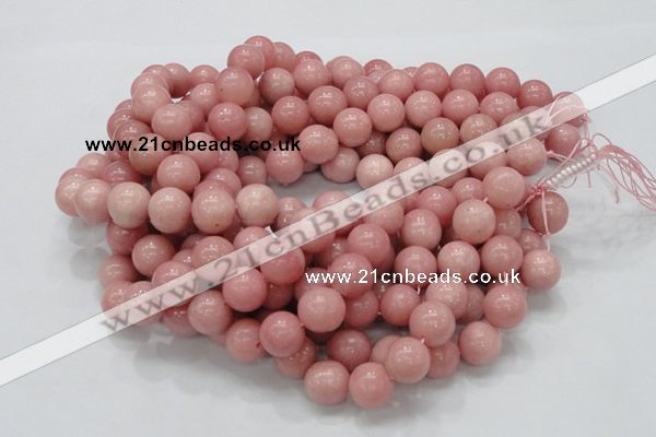 CAS07 15.5 inches 14mm round pink angel skin gemstone beads