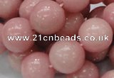 CAS08 15.5 inches 18mm round pink angel skin gemstone beads