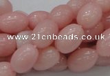 CAS10 15.5 inches 10*14mm rice pink angel skin gemstone beads