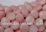 CAS15 15.5 inches 10mm flat round pink angel skin gemstone beads