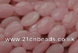 CAS20 15.5 inches 10*14mm oval pink angel skin gemstone beads