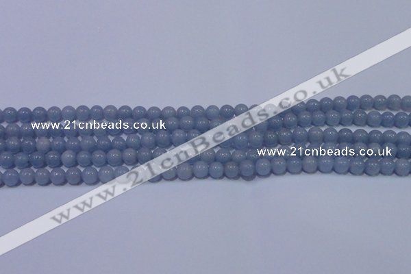 CAS200 15.5 inches 4mm round blue angel skin gemstone beads