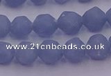 CAS211 15.5 inches 8mm faceted nuggets blue angel skin gemstone beads