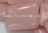 CAS31 15.5 inches 30*40mm rectangle pink angel skin gemstone beads