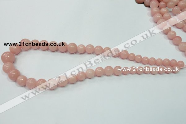 CAS33 15.5 inches 8mm - 16mm round pink angel skin gemstone beads