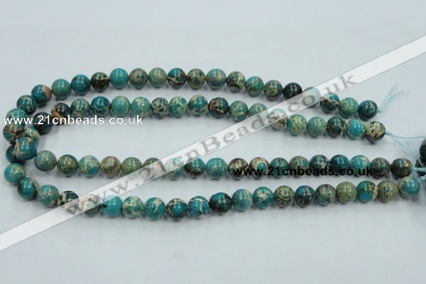 CAT01 15.5 inches 10mm round natural aqua terra jasper beads