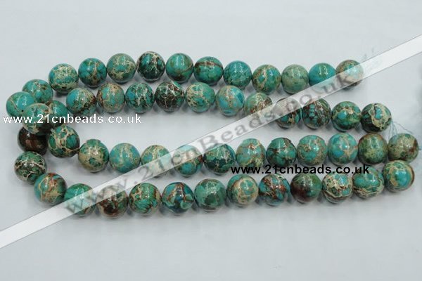 CAT02 15.5 inches 16mm round natural aqua terra jasper beads