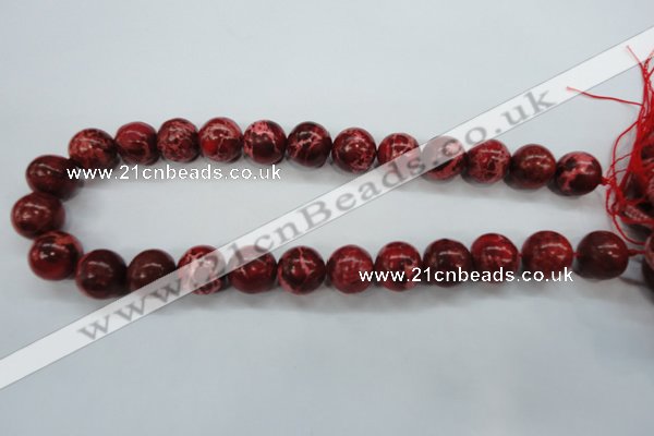CAT162 15.5 inches 10mm round dyed natural aqua terra jasper beads