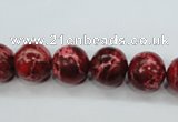 CAT164 15.5 inches 14mm round dyed natural aqua terra jasper beads