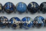 CAT216 15.5 inches 20mm round dyed natural aqua terra jasper beads