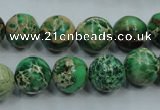 CAT222 15.5 inches 16mm round dyed natural aqua terra jasper beads