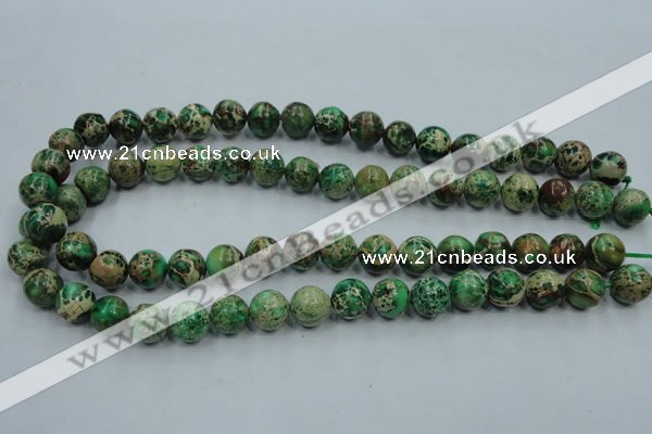 CAT222 15.5 inches 16mm round dyed natural aqua terra jasper beads