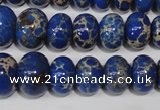 CAT301 15.5 inches 7*10mm – 15*20mm rondelle dyed aqua terra jasper beads