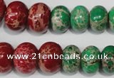 CAT305 15.5 inches 7*10mm – 15*20mm rondelle dyed aqua terra jasper beads