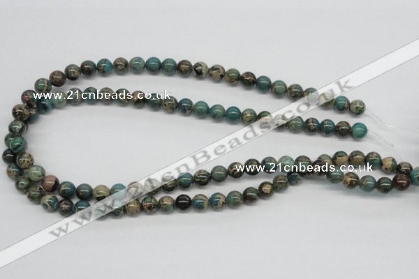 CAT5003 15.5 inches 8mm round natural aqua terra jasper beads