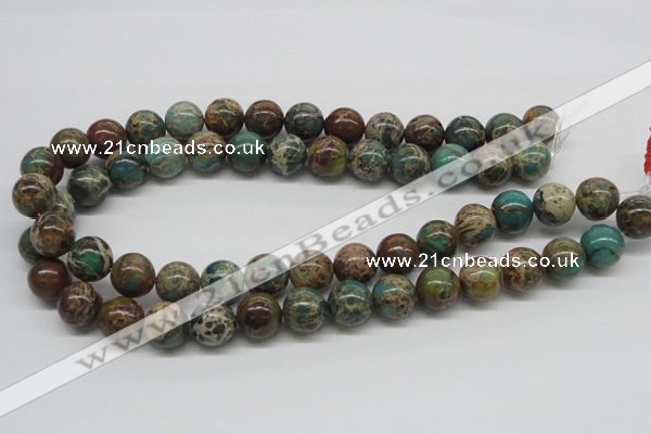 CAT5006 15.5 inches 14mm round natural aqua terra jasper beads