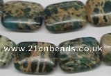 CAT5017 15.5 inches 15*20mm rectangle natural aqua terra jasper beads