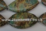 CAT5035 15.5 inches 20*38mm marquise natural aqua terra jasper beads