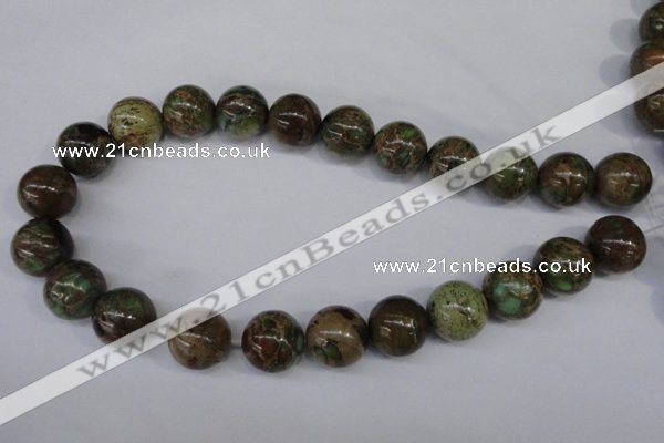 CAT5055 15.5 inches 18mm round natural aqua terra jasper beads