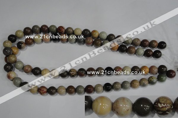 CAT5204 15.5 inches 12mm round aqua terra jasper beads wholesale