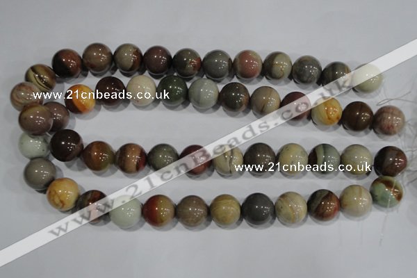 CAT5206 15.5 inches 16mm round aqua terra jasper beads wholesale