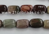 CAT5311 15.5 inches 8*14mm rectangle aqua terra jasper beads wholesale