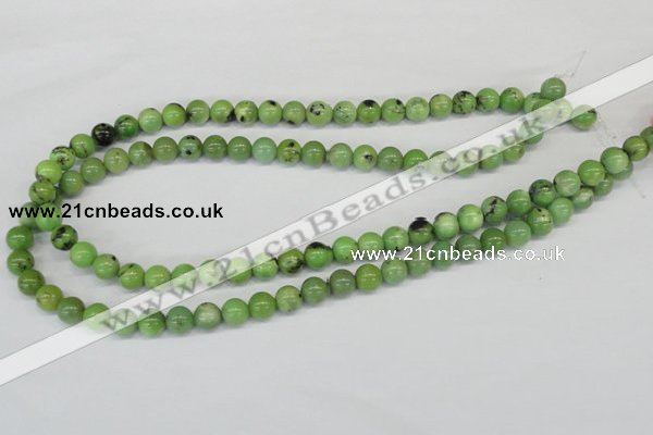 CAU02 round 8mm australia chrysoprase gemstone beads Wholesale