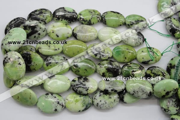 CAU205 15.5 inches 22*30mm oval Australia chrysoprase beads