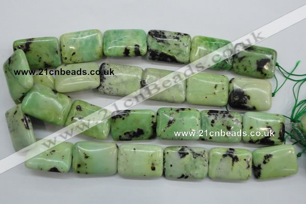 CAU206 15.5 inches 22*30mm rectangle Australia chrysoprase beads