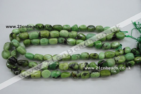 CAU207 15.5 inches 10*14mm nuggets Australia chrysoprase beads