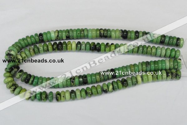 CAU28 15.5 inches 5*12mm rondelle australia chrysoprase beads wholesale