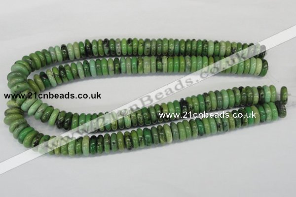 CAU29 15.5 inches 5*15mm rondelle australia chrysoprase beads wholesale