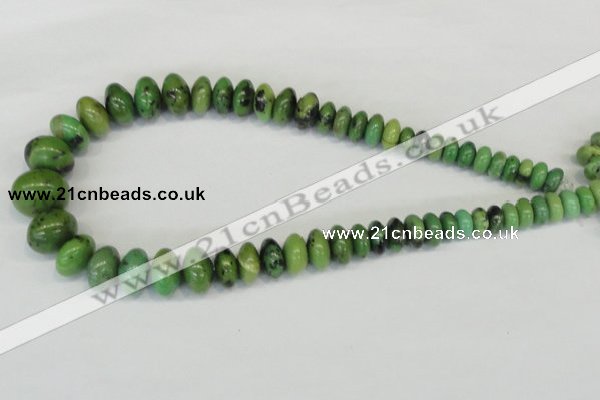 CAU30 Multi-size rondelle australia chrysoprase beads wholesale