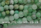 CAU301 15.5 inches 4mm round Australia chrysoprase beads wholesale