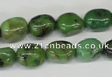 CAU31 15.5 inches 10*14mm nugget australia chrysoprase beads wholesale