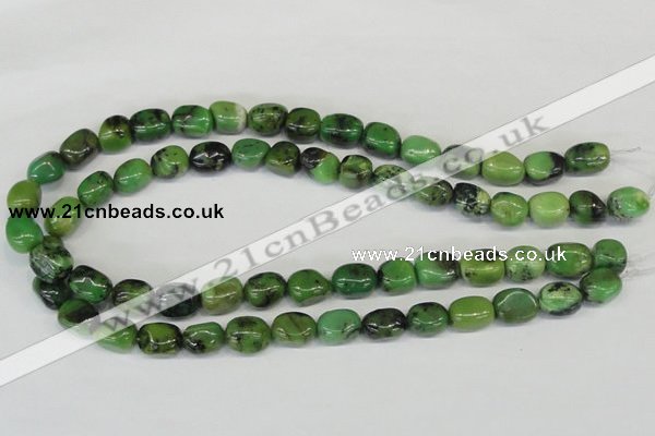 CAU31 15.5 inches 10*14mm nugget australia chrysoprase beads wholesale