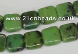 CAU35 15.5 inches 12*12mm square australia chrysoprase beads wholesale